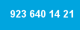 923 640 14 21 923 640 14 21